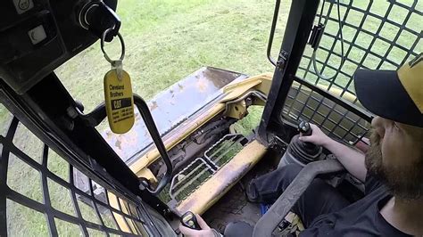 how to run control joysticks on cat skid steer 277|cat 267 loader track adjustment.